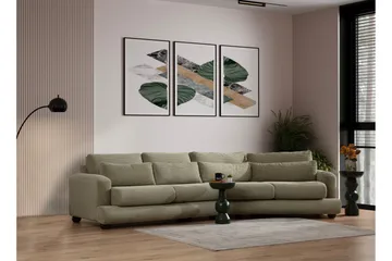 Relento Svängd Soffa 4-sits - Grön - Möbler - Vardagsrum - Soffor - 4-sits soffor
