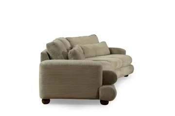 Relento Svängd Soffa 4-sits - Grön - Möbler - Vardagsrum - Soffor - 4-sits soffor