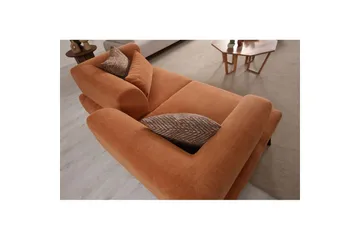 Malkiat Soffa 2-sits - Orange/Svart - Möbler - Vardagsrum - Soffor - 2-sits soffor