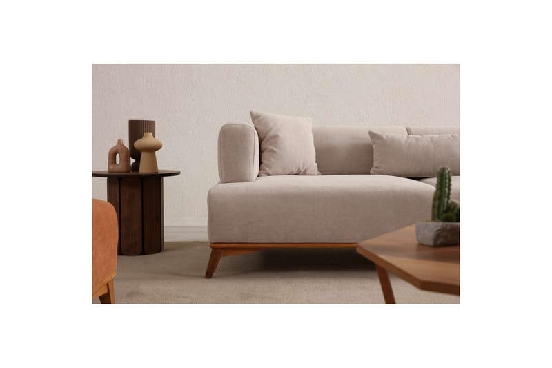 Malkiat Soffa 3-sits - Beige - Möbler - Vardagsrum - Soffor - 3-sits soffor