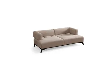 Malkiat Soffa 3-sits - Beige/Svart - Möbler - Vardagsrum - Soffor - 3-sits soffor