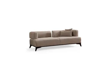Malkiat Soffa 3-sits - Beige/Svart - Möbler - Vardagsrum - Soffor - 3-sits soffor