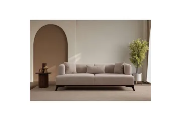 Malkiat Soffa 3-sits - Beige/Svart - Möbler - Vardagsrum - Soffor - 3-sits soffor
