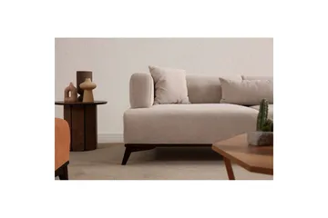 Malkiat Soffa 3-sits - Beige/Svart - Möbler - Vardagsrum - Soffor - 3-sits soffor