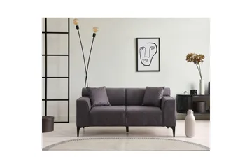 Malpani Soffa 2-sits - Antracit - Möbler - Vardagsrum - Soffor - 2-sits soffor