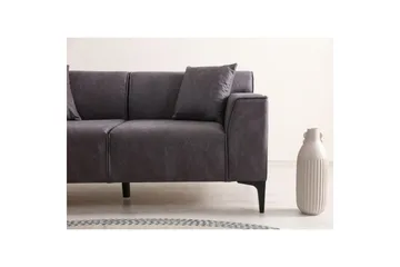 Malpani Soffa 2-sits - Antracit - Möbler - Vardagsrum - Soffor - 2-sits soffor