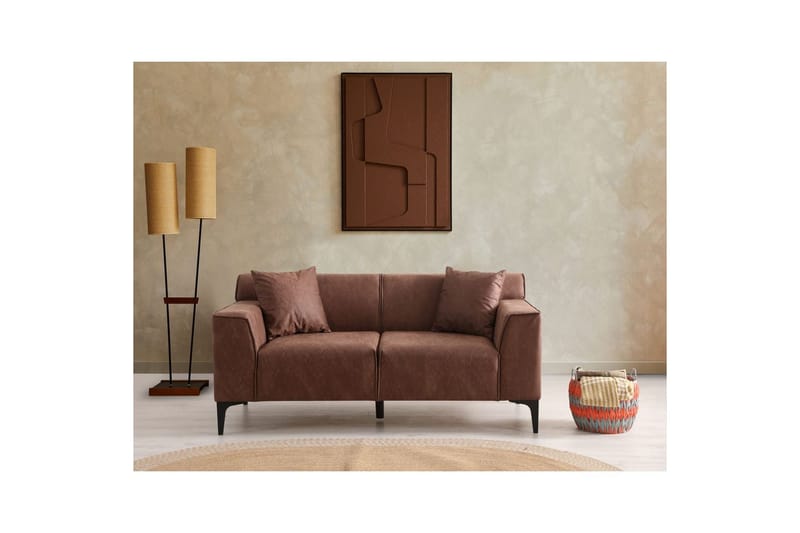 Malpani Soffa 2-sits - Cognac - Möbler - Vardagsrum - Soffor - 2-sits soffor