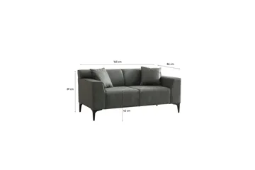 Malpani Soffa 2-sits - Grön - Möbler - Vardagsrum - Soffor - 2-sits soffor