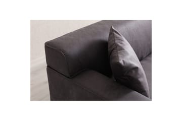 Malpani Soffa 3-sits - Antracit - Möbler - Vardagsrum - Soffor - 3-sits soffor