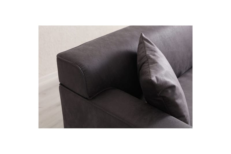 Malpani Soffa 3-sits - Antracit - Möbler - Vardagsrum - Soffor - 3-sits soffor