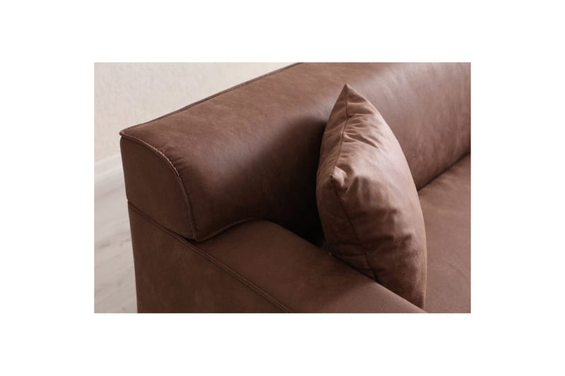Malpani Soffa 3-sits - Cognac - Möbler - Vardagsrum - Soffor - 3-sits soffor