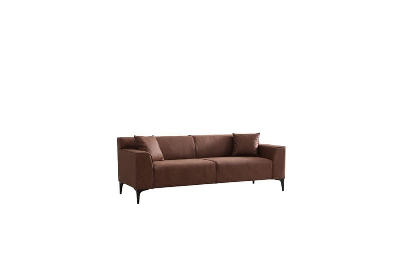 Malpani Soffa 3-sits - Cognac - Möbler - Vardagsrum - Soffor - 3-sits soffor