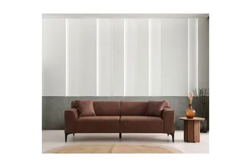 Malpani Soffa 3-sits - Cognac - Möbler - Vardagsrum - Soffor - 3-sits soffor