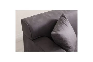 Malpani Soffa med Divan 3-sits - Antracit - Möbler - Vardagsrum - Soffor - Divansoffa & schäslong