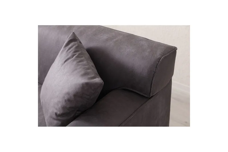 Malpani Soffa med Divan 3-sits - Antracit - Möbler - Vardagsrum - Soffor - Divansoffa & schäslong