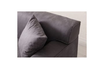 Malpani Soffa med Divan 3-sits - Antracit - Möbler - Vardagsrum - Soffor - Divansoffa & schäslong