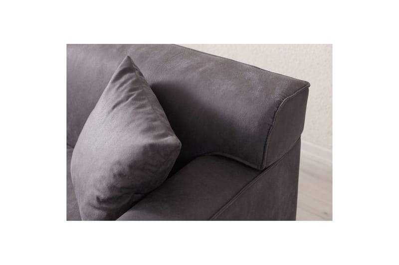 Malpani Soffa med Divan 3-sits - Antracit - Möbler - Vardagsrum - Soffor - Divansoffa & schäslong