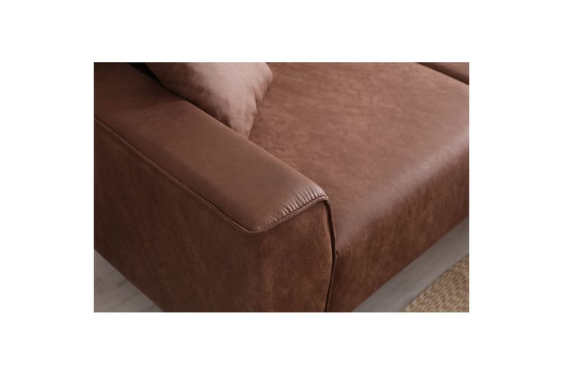 Malpani Soffa med Divan 3-sits - Cognac - Möbler - Vardagsrum - Soffor - Divansoffa & schäslong