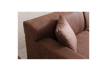 Malpani Soffa med Divan 3-sits - Cognac - Möbler - Vardagsrum - Soffor - Divansoffa & schäslong