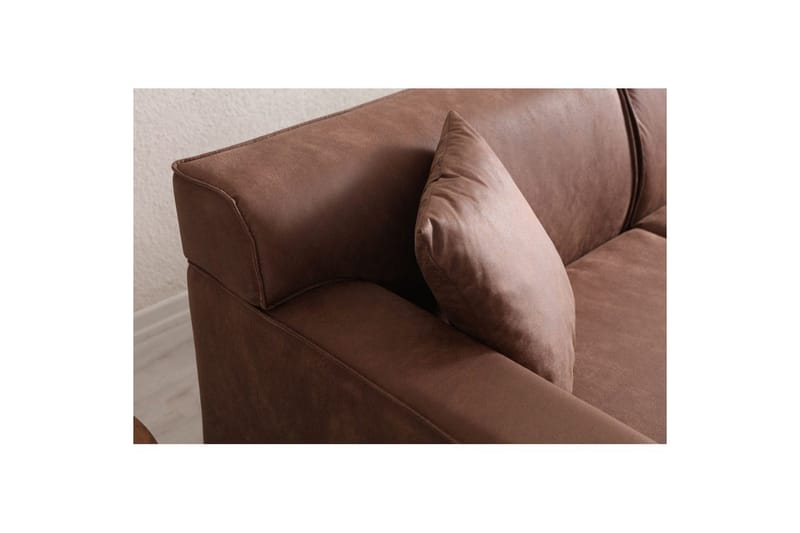 Malpani Soffa med Divan 3-sits - Cognac - Möbler - Vardagsrum - Soffor - Divansoffa & schäslong