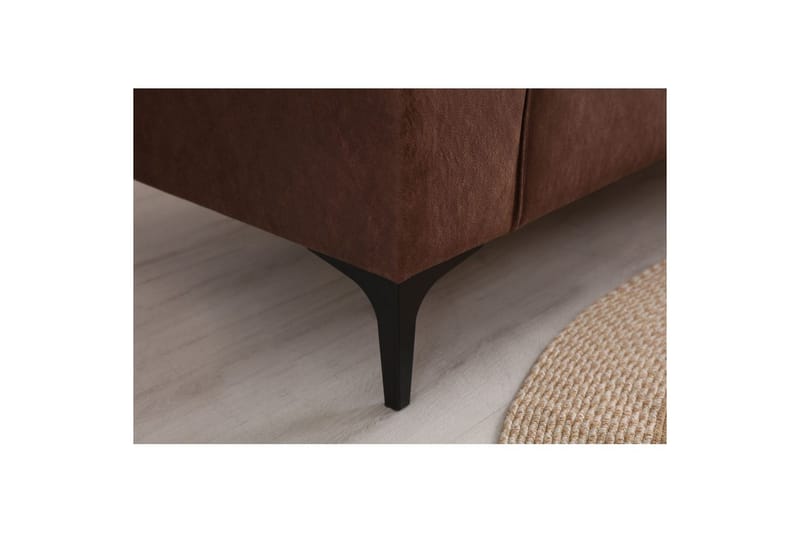 Malpani Soffa med Divan 3-sits - Cognac - Möbler - Vardagsrum - Soffor - Divansoffa & schäslong