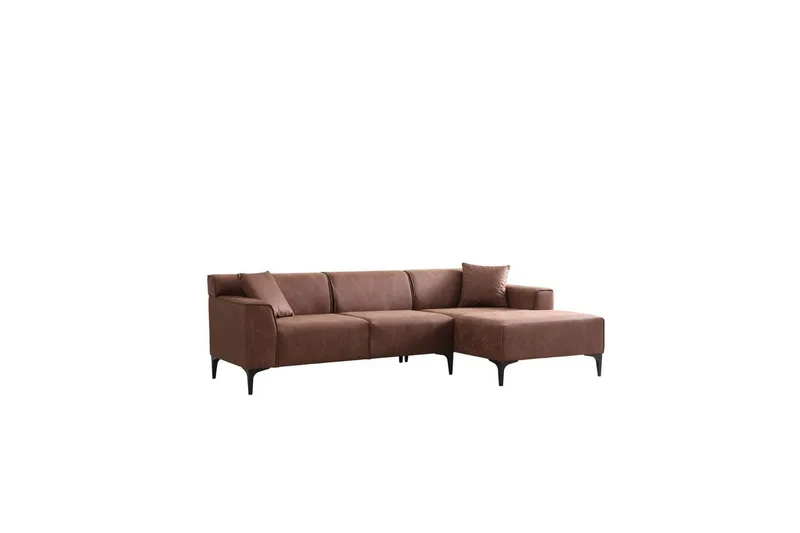 Malpani Soffa med Divan 3-sits - Cognac - Möbler - Vardagsrum - Soffor - Divansoffa & schäslong