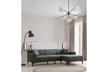 Malpani Soffa med Divan 3-sits - Grön - Möbler - Vardagsrum - Soffor - Divansoffa & schäslong