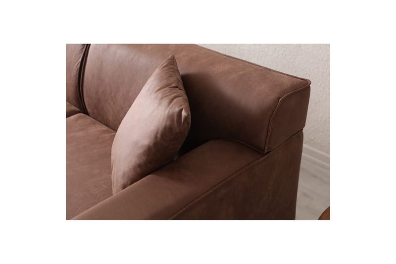 Malpani Soffa med Divan 4-sits - Cognac - Möbler - Vardagsrum - Soffor - Divansoffa & schäslong