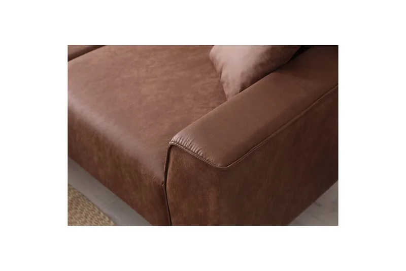 Malpani Soffa med Divan 4-sits - Cognac - Möbler - Vardagsrum - Soffor - Divansoffa & schäslong