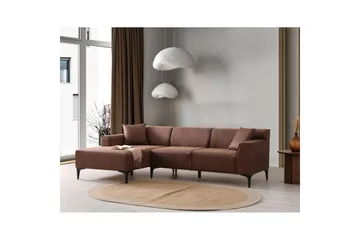 Malpani Soffa med Divan 4-sits - Cognac - Möbler - Vardagsrum - Soffor - Divansoffa & schäslong