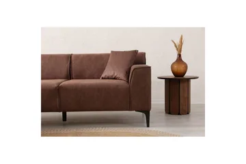 Malpani Soffa med Divan 4-sits - Cognac - Möbler - Vardagsrum - Soffor - Divansoffa & schäslong