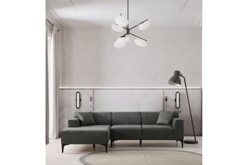 Malpani Soffa med Divan 4-sits - Grön - Möbler - Vardagsrum - Soffor - Divansoffa & schäslong