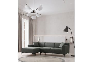 Malpani Soffa med Divan 4-sits - Grön - Möbler - Vardagsrum - Soffor - Divansoffa & schäslong