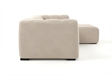 Marlow 3-sits Bubblig Divansoffa höger - Beige - Möbler - Vardagsrum - Soffor - Divansoffa & schäslong