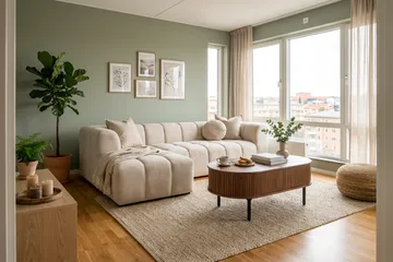 Marlow 3-sits Bubblig Divansoffa vänster - Beige - Möbler - Vardagsrum - Soffor - Divansoffa & schäslong