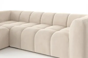 Marlow 3-sits Bubblig Divansoffa vänster - Beige - Möbler - Vardagsrum - Soffor - Divansoffa & schäslong