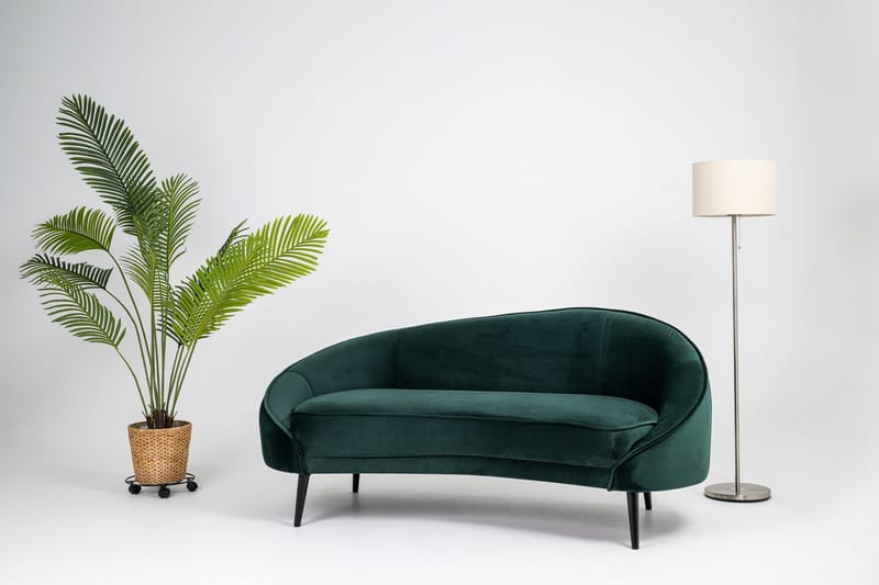 Mateus 3-sits Soffa Sammet - Mörkgrön - Möbler - Vardagsrum - Soffor - 3-sits soffor
