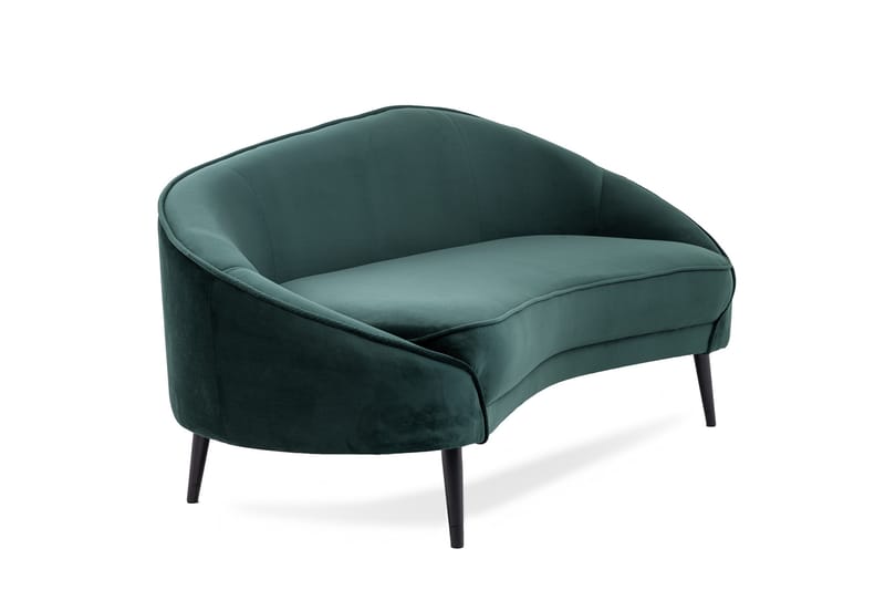Mateus 3-sits Soffa Sammet - Mörkgrön - Möbler - Vardagsrum - Soffor - 3-sits soffor