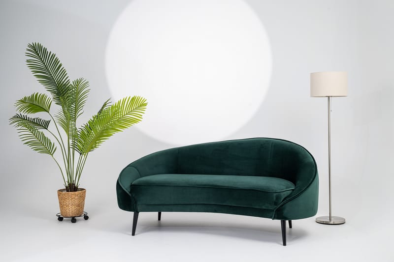 Mateus 3-sits Soffa Sammet - Mörkgrön - Möbler - Vardagsrum - Soffor - 3-sits soffor