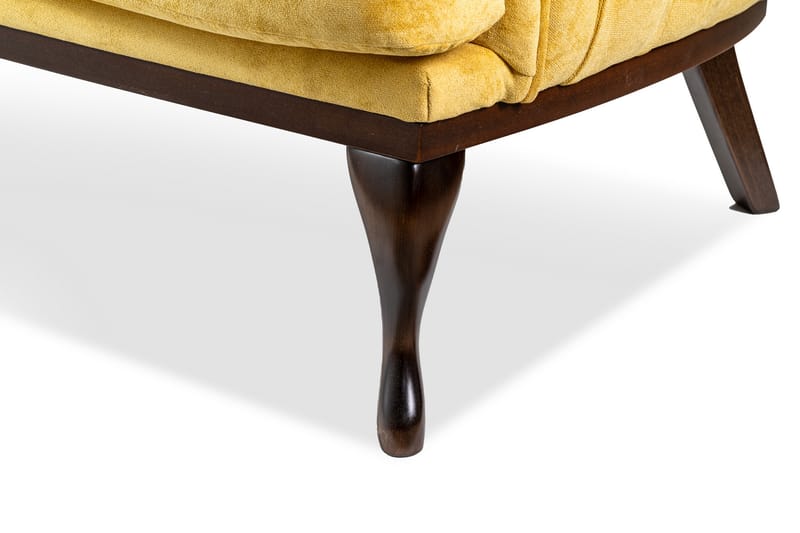 Mattias 3-sits Soffa Sammet - Gul - Möbler - Vardagsrum - Soffor - 3-sits soffor
