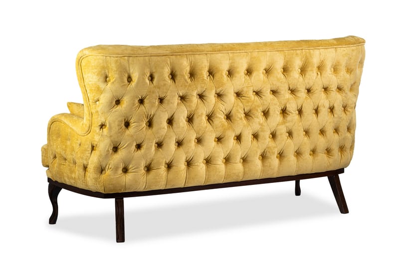 Mattias 3-sits Soffa Sammet - Gul - Möbler - Vardagsrum - Soffor - 3-sits soffor