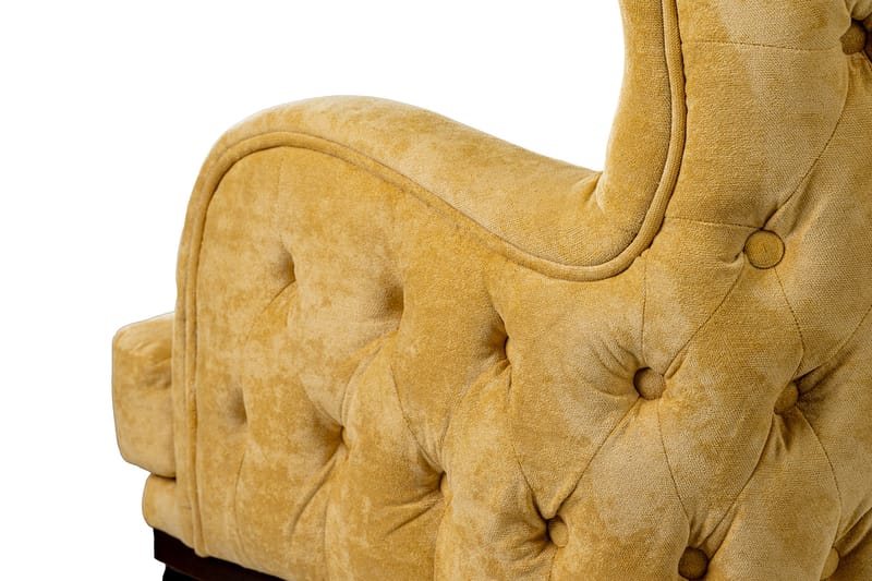 Mattias 3-sits Soffa Sammet - Gul - Möbler - Vardagsrum - Soffor - 3-sits soffor