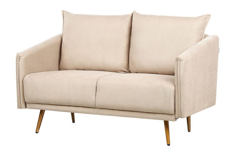 Maurana Soffa 2-sits - Beige/Guld - Möbler - Vardagsrum - Soffor - 2-sits soffor