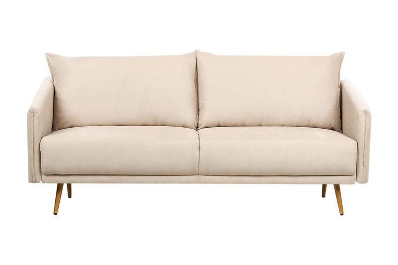 Maurana Soffa 3-sits - Beige/Guld - Möbler - Vardagsrum - Soffor - 3-sits soffor