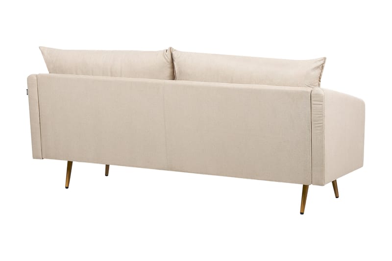 Maurana Soffa 3-sits - Beige/Guld - Möbler - Vardagsrum - Soffor - 3-sits soffor