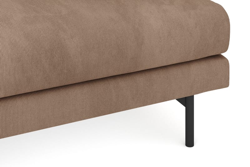 Menard 3-sits Djup Manchestersoffa - Brun - Möbler - Vardagsrum - Soffor - 3-sits soffor