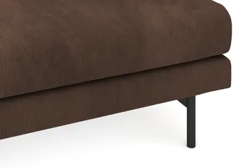 Menard 3-sits Djup Manchestersoffa - Brun - Möbler - Vardagsrum - Soffor - 3-sits soffor