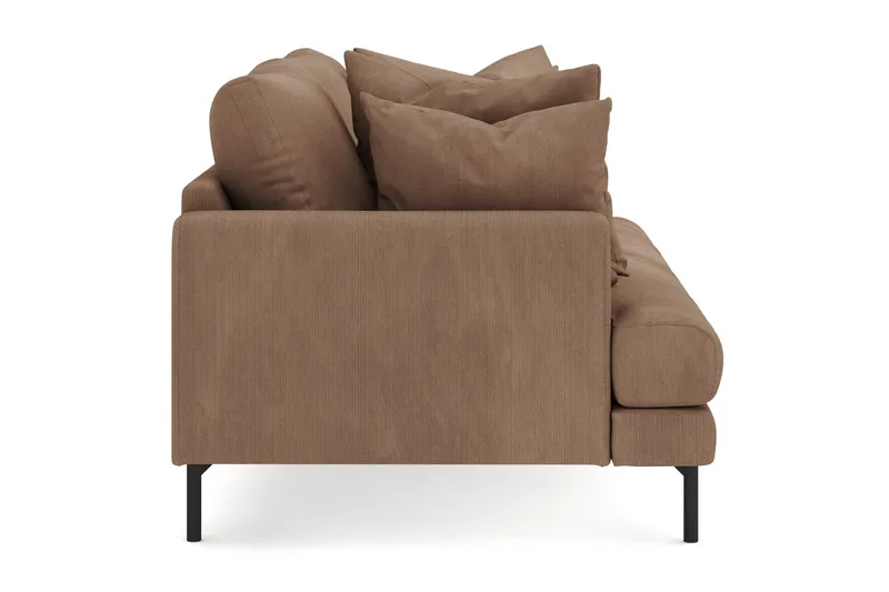 Menard 3-sits Djup Manchestersoffa - Brun - Möbler - Vardagsrum - Soffor - 3-sits soffor