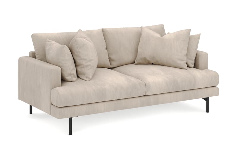 Menard 3-sits Djup Manchestersoffa - Greige - Möbler - Vardagsrum - Soffor - 3-sits soffor
