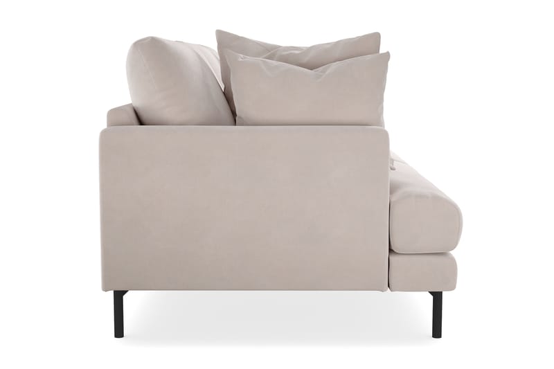 Menard 3-sits Djup Sammetssoffa 205 cm bred - Beige - Möbler - Vardagsrum - Soffor - Sammetssoffor